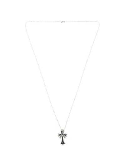 Chrome Hearts Cross-pendant Necklace In Silver