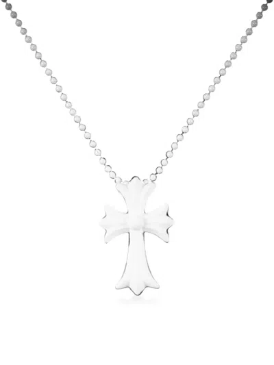 Chrome Hearts Cross-pendant Necklace In Silver