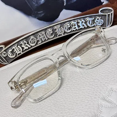 Pre-owned Chrome Hearts Crystal Ambidixtrous Glasses