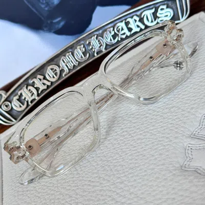 Pre-owned Chrome Hearts Crystal Bulge Glasses