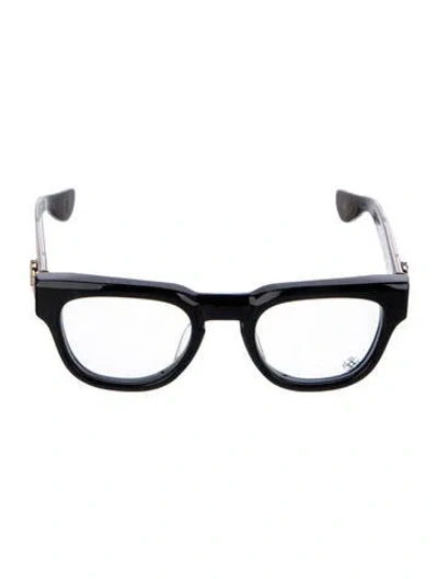 Pre-owned Chrome Hearts Cuntvoluted Square Sunglasses In Black