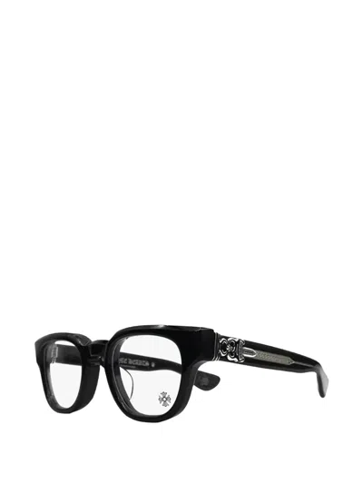Chrome Hearts Cuntvoluted Square-frame Glasses In Black