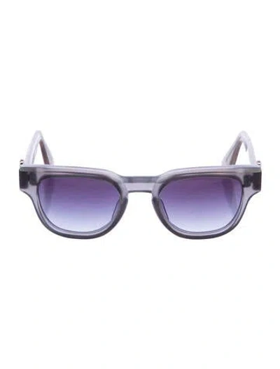 Pre-owned Chrome Hearts Cuntvoluted Wayfarer Sunglasses In Grey