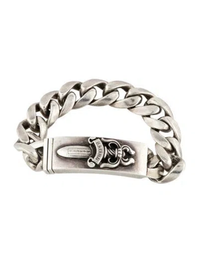 Pre-owned Chrome Hearts Dagger Classic Id Bracelet, 7", 7" In Multicolor