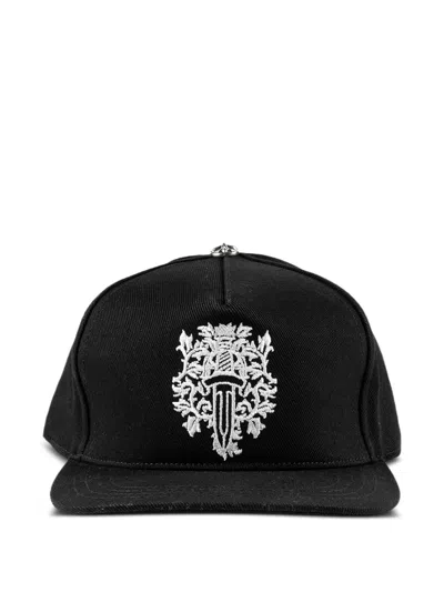Chrome Hearts Dagger Denim Baseball Hat In Black