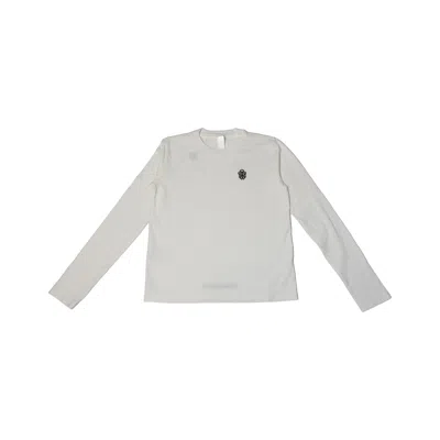 Chrome Hearts Dagger Embroidered L/s T-shirts White In Xs