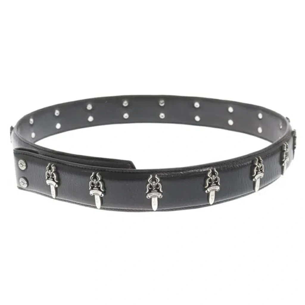 Pre-owned Chrome Hearts Dagger Loaded Belt Strap In Black Pre-owned Chrome Hearts Dagger Loaded Belt Strap In Black