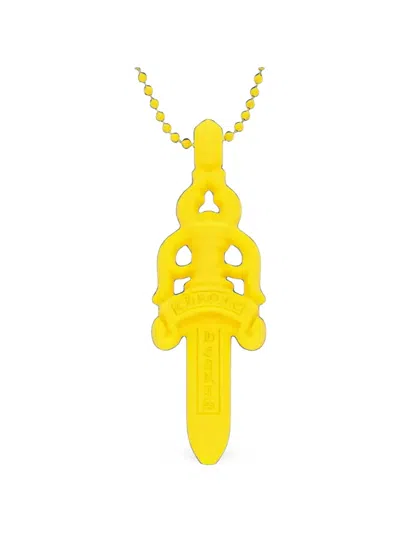 Chrome Hearts Dagger Pendant Necklace In Yellow