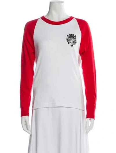 Pre-owned Chrome Hearts Dagger Raglan Graphic Print T-shirt In Pink