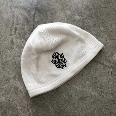 Pre-owned Chrome Hearts Dagger Thermal Beanie In White