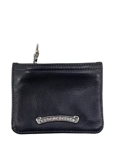 Chrome Hearts Dagger Zip Coin Pouch In Black