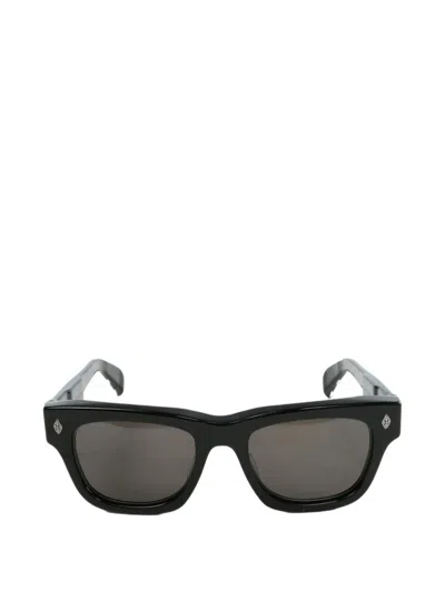 Chrome Hearts Dagger-detail Square-frame Sunglasses In Black