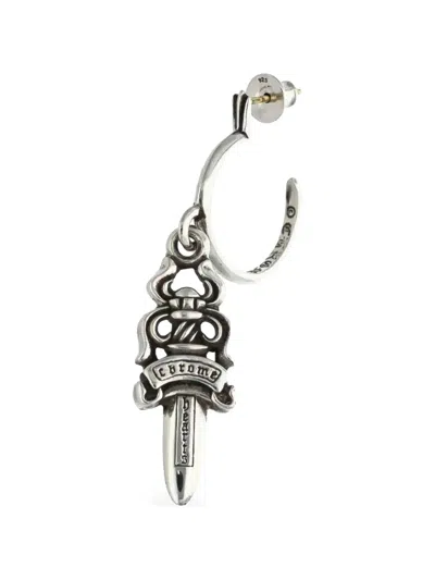 Chrome Hearts Dagger-pendant Earring In Green