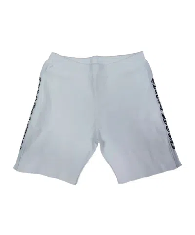 Chrome Hearts Dark Striped Logo Shorts In Gray
