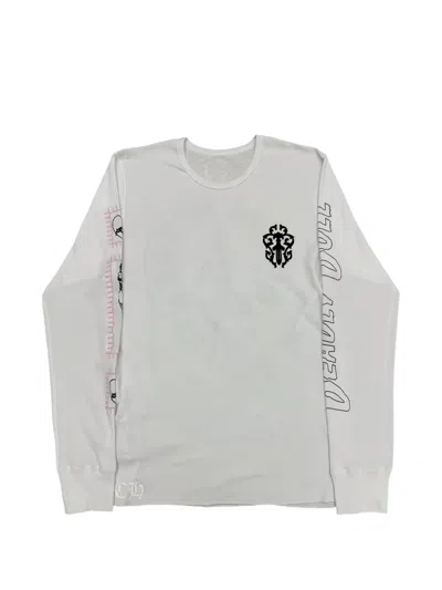 Chrome Hearts Deadly Doll Thermal Long-sleeves T-shirt In Gray