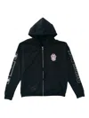 Chrome Hearts Deadly Doll Zip-up Hoodie In Black