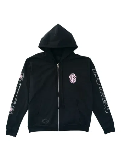 Chrome Hearts Deadly Doll Zip-up Hoodie In Black