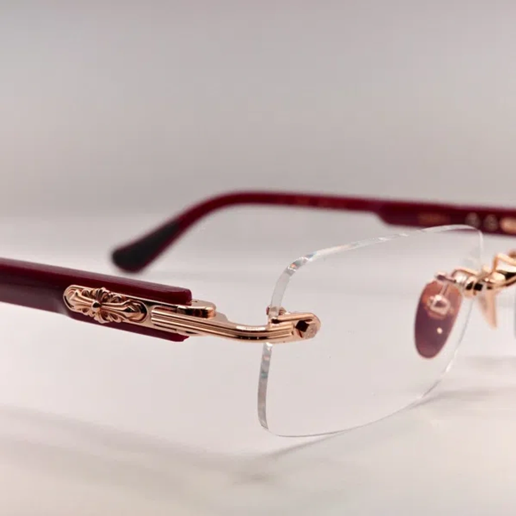 Pre-owned Chrome Hearts Deep I Gold Plated/bordello Glasses  display picture 1