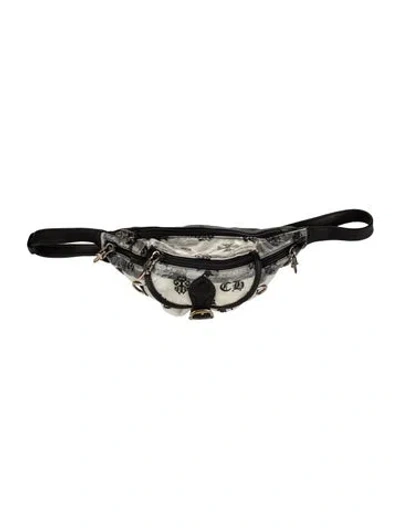 Pre-owned Chrome Hearts Denim Clear Pvc Snat In Silver