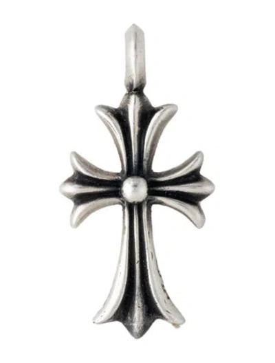 Pre-owned Chrome Hearts Diamond Ch Cross Pendant, 1.25" In Multi