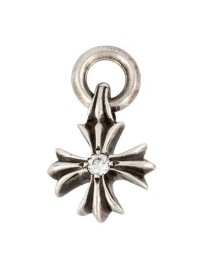 Pre-owned Chrome Hearts Diamond Cross Pendant In Multicolor