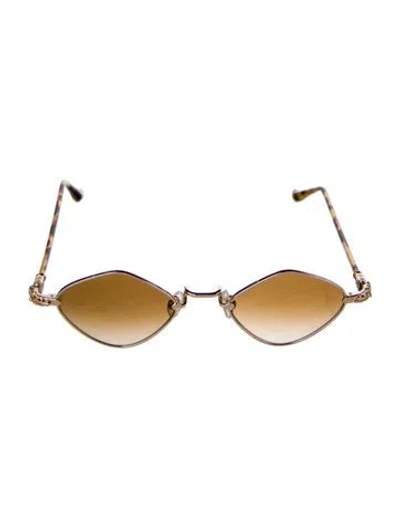 Pre-owned Chrome Hearts 'diamond Dog' Cat-eye Sunglasses In Brown