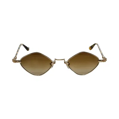 Pre-owned Chrome Hearts Diamond Dog Sunglasses 'gold/tortoise' | Men's Size Onesize