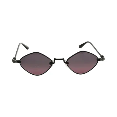 Pre-owned Chrome Hearts Diamond Dog Sunglasses 'matte Black/black Dhalia Lens' | Men's Size Onesize