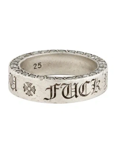 Pre-owned Chrome Hearts Diamond Explicit Spacer Ring In Multi