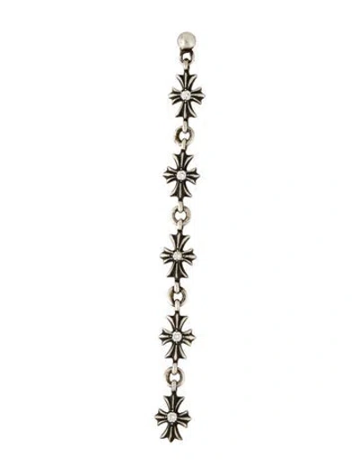 Pre-owned Chrome Hearts Diamond Tiny E Ch Plus Drop 'single' Earring In Multi