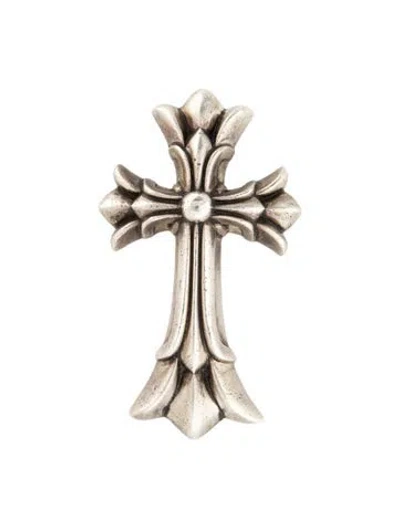 Pre-owned Chrome Hearts Double Maltese Cross Pendant, 3" In Multicolor