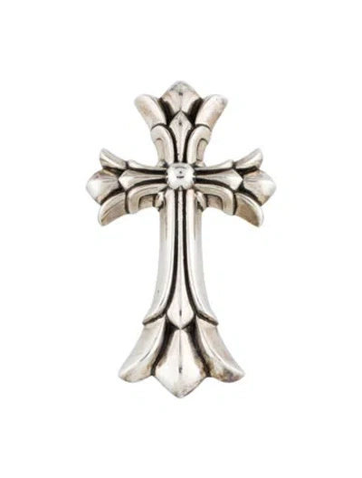 Pre-owned Chrome Hearts Double Maltese Cross Pendant, 3.25" In Multi
