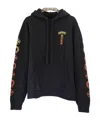 Chrome Hearts Drawstring Hooded Sweatshirt In Black