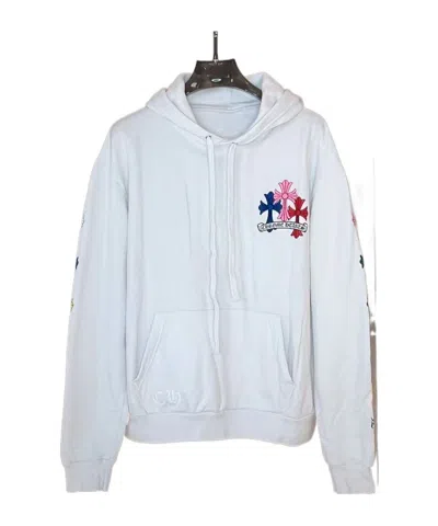 Chrome Hearts Drawstring Hoodie In White