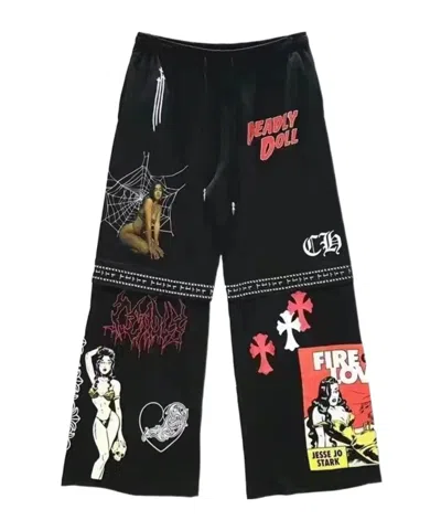 Chrome Hearts Drawstring Waist-edge Sweatpants In Black