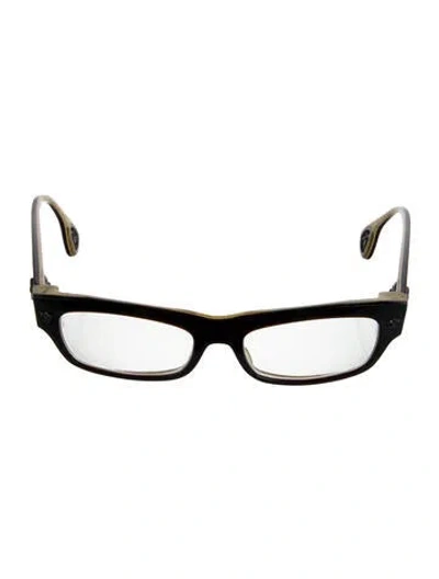 Pre-owned Chrome Hearts Drilled Square Sunglasses In Brown