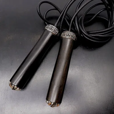 Pre-owned Chrome Hearts Ebony Handle Jumprope In Black