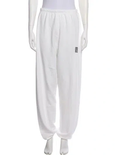Pre-owned Chrome Hearts Embroidered Accent Sweatpants In White