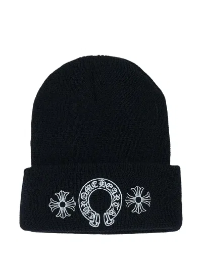 Chrome Hearts Embroidered Beanie Hat In Black