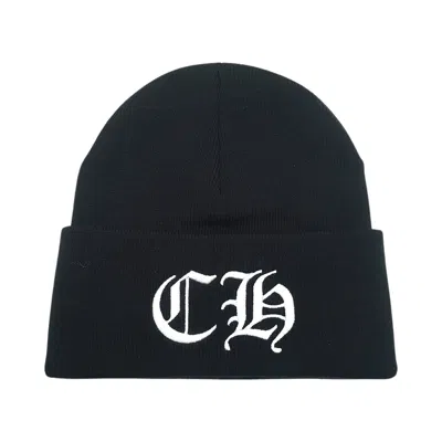 Pre-owned Chrome Hearts Embroidered Ch Logo Beanie 'black' | Men's Size Onesize