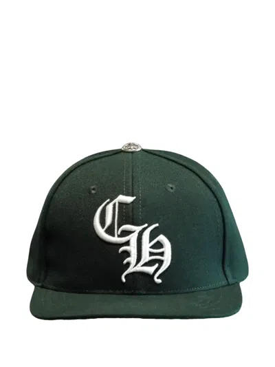 Chrome Hearts Embroidered Logo Baseball Hat In Green