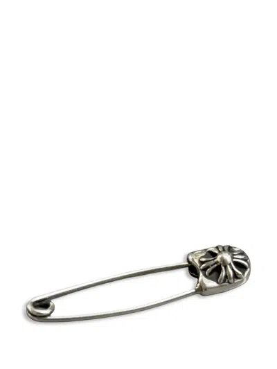 Chrome Hearts Engraved Safety Pin In Silver