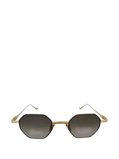 Chrome Hearts Evaculation Geometric-frame Sunglasses In Gold