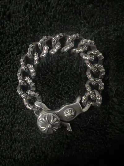 Pre-owned Chrome Hearts Extra Fancy - Link Chain Bracelet In Silver