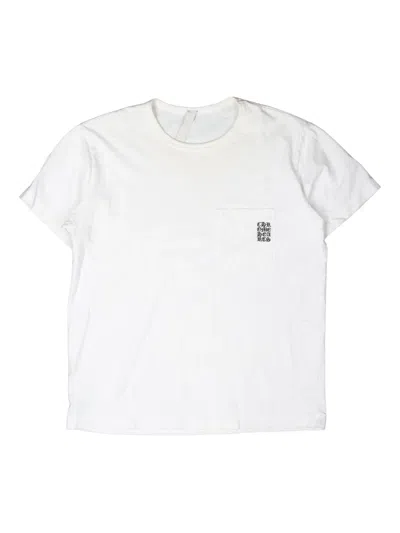 Chrome Hearts Eye Chart Pocket T-shirt In White