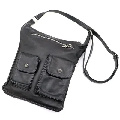 Pre-owned Chrome Hearts F-slinger Shoulder Bag In Black