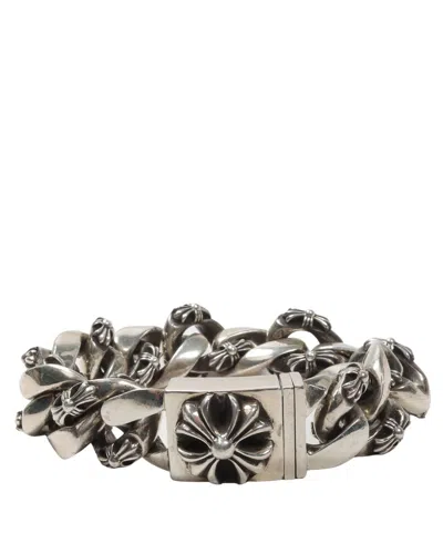 Pre-owned Chrome Hearts Extra Fancy Mini Bracelet In Silver