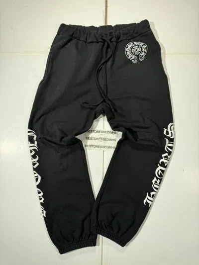 Pre-owned Chrome Hearts Fck You Sweatpants Size Xl In Black
