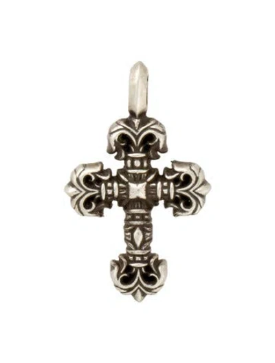 Pre-owned Chrome Hearts Filigree Cross Pendant, 1.25" In Multi