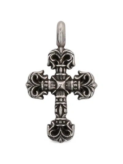 Chrome Hearts Filigree Cross Pendant Necklace In Silver